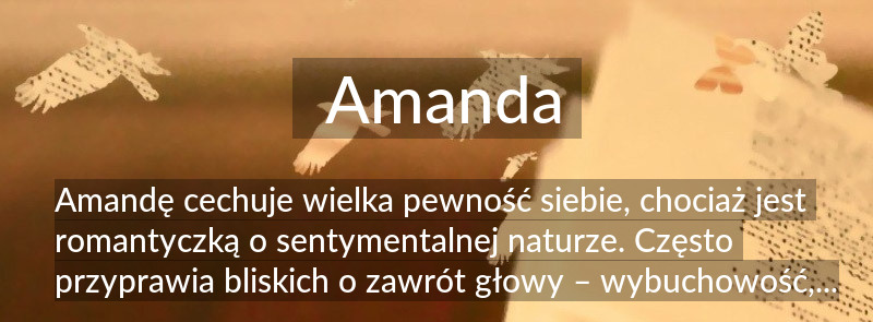 Znaczenie imienia Amanda