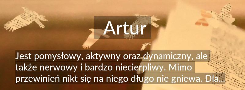 Znaczenie imienia Artur