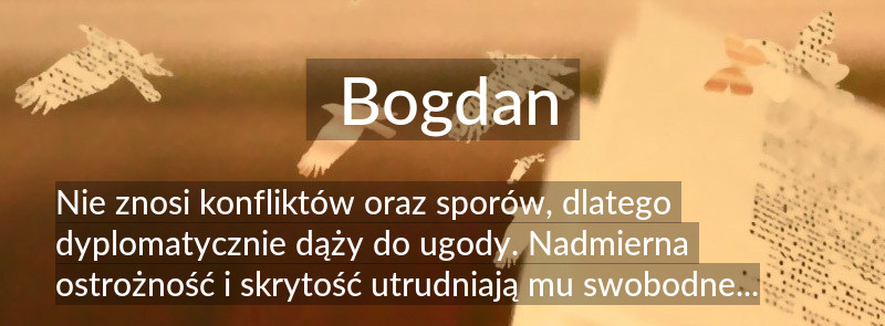 Znaczenie imienia Bogdan