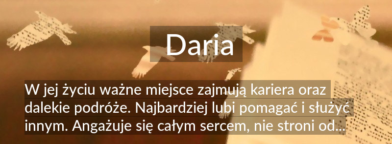 Znaczenie imienia Daria