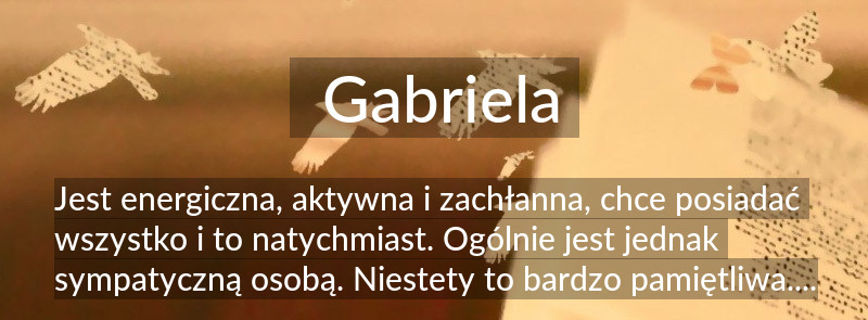 Znaczenie imienia Gabriela