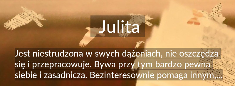 Znaczenie imienia Julita