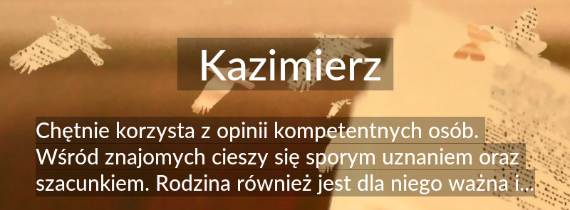 Znaczenie imienia Kazimierz