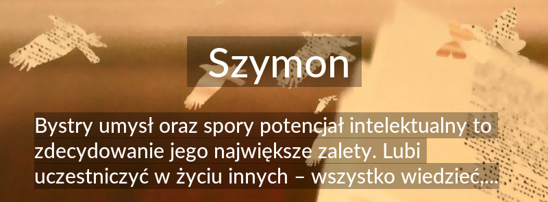 Znaczenie imienia Szymon