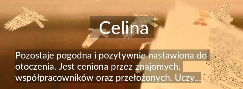 Znaczenie imienia Celina
