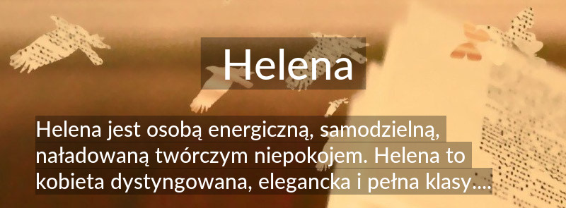Znaczenie imienia Helena