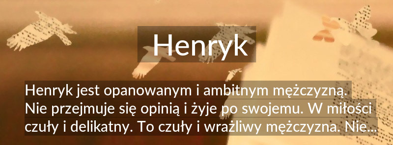 Znaczenie imienia Henryk