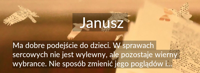 Znaczenie imienia Janusz