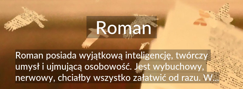 Znaczenie imienia Roman