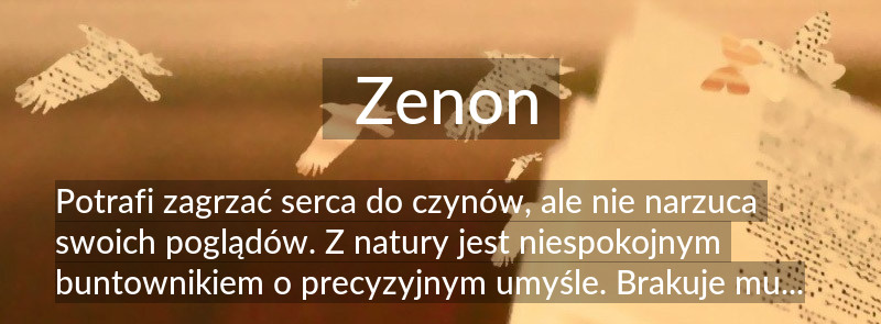 Znaczenie imienia Zenon