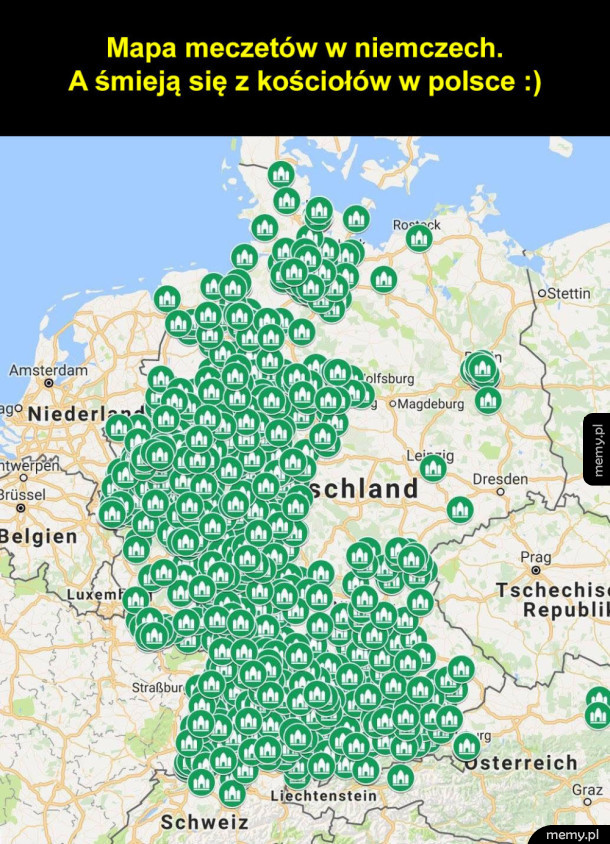 Mapa meczetów