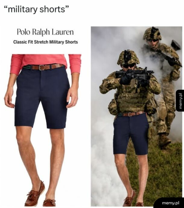 military shorts