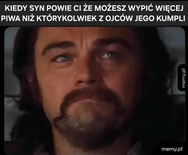 Mężczyzna z wyrazem smutku na twarzy, z długimi włosami i wąsami.