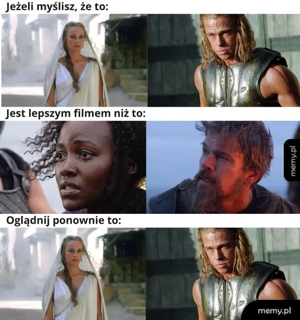 Dwie sceny z filmów, jedna z kobietą, druga z mężczyzną.