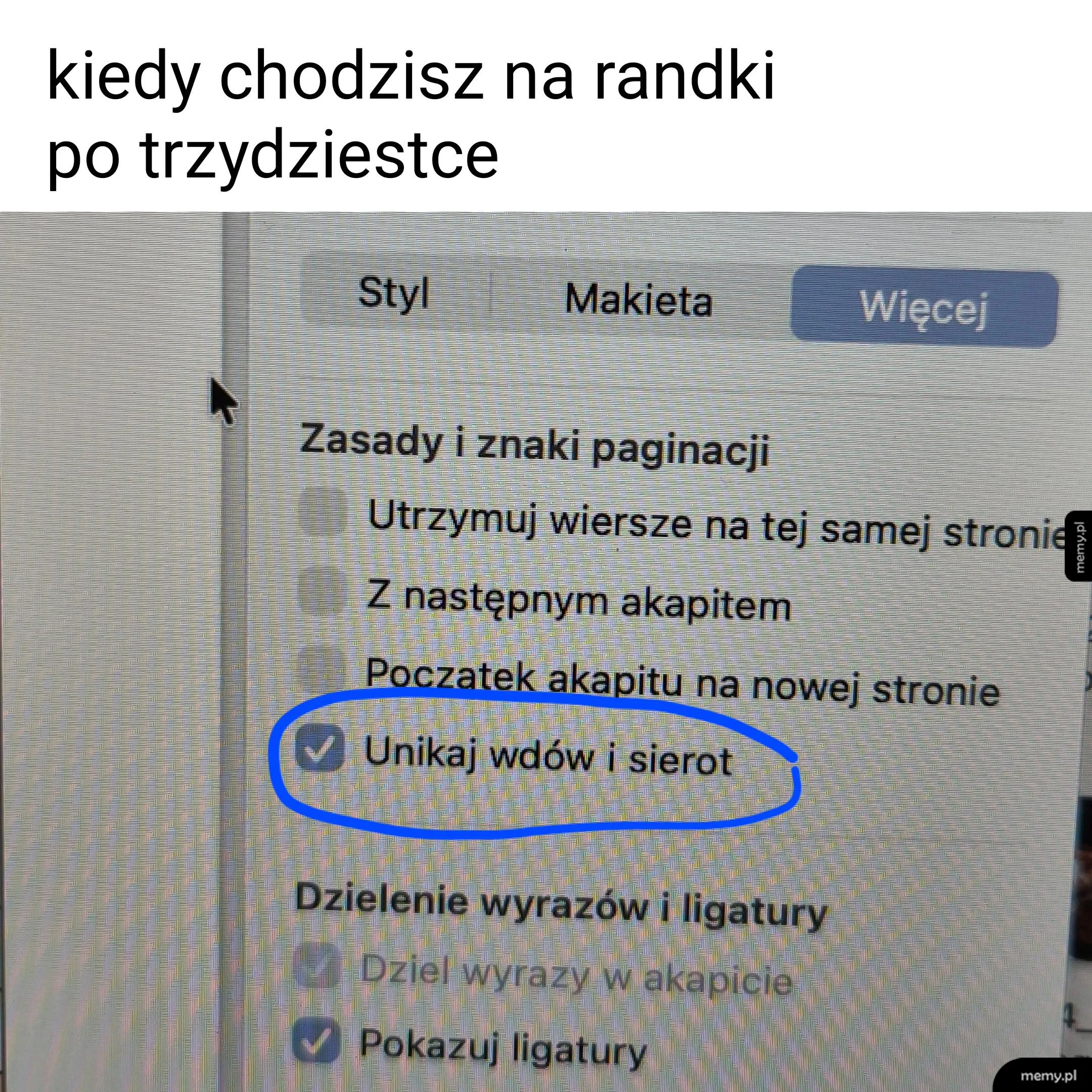 Ujęcie ekranu z ustawieniami edytora tekstu.