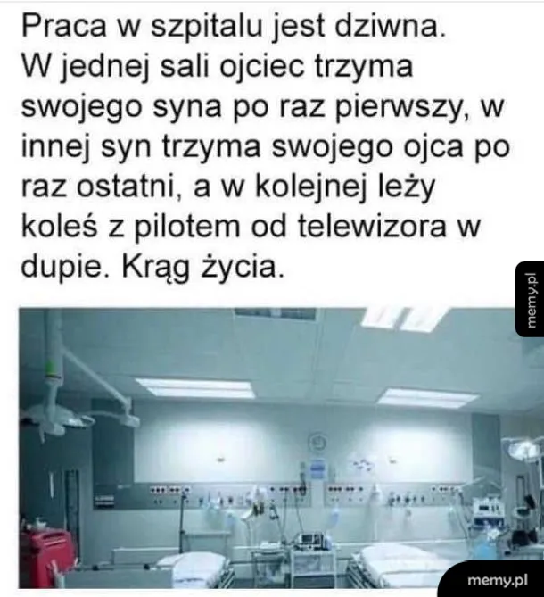 Szpital z łóżkami i sprzętem medycznym.