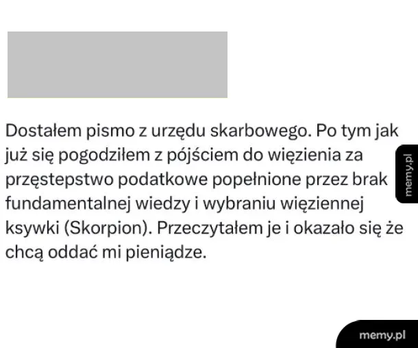Pismo ze skarbowego 📜🦂