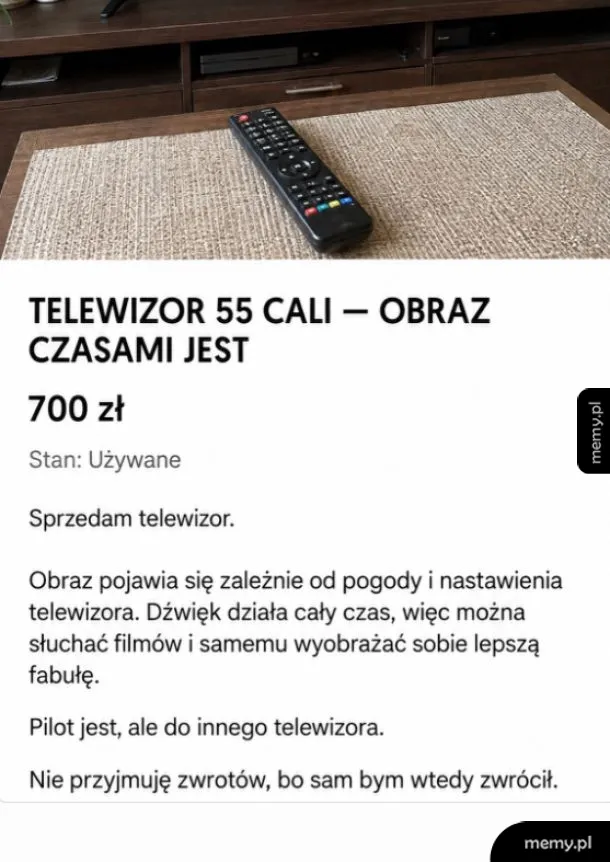 Uczciwe ogłoszenie 📺