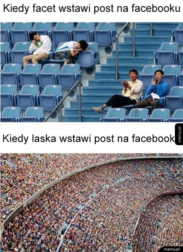 Kiedy facet postuje vs kiedy dziewczyna