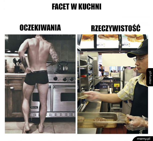 Kocham facetów w kuchni