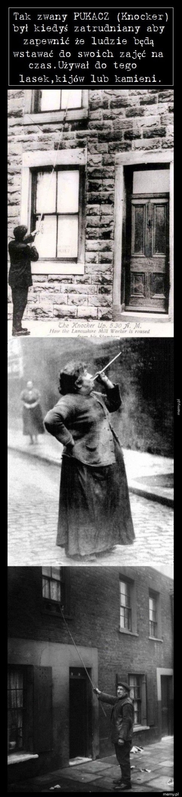 Zapomniane zawody - człowiek budzik .