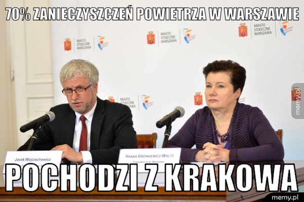70% zanieczyszczeń powietrza
