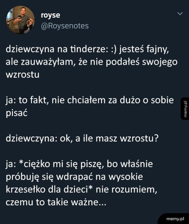Wszystkie pytają o wzrost
