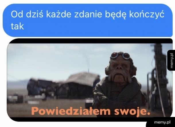 I have spoken