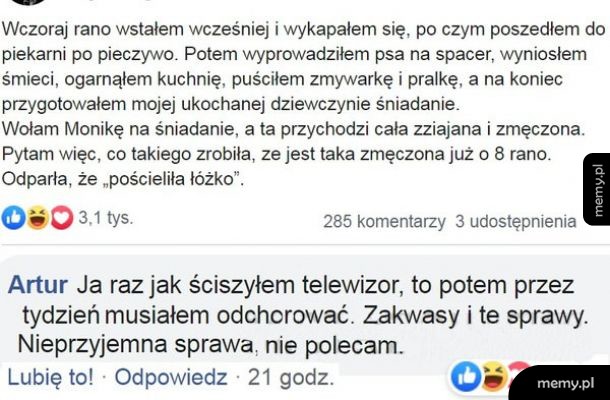 Wczoraj rano...