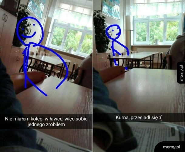 Przygody bez kolegi z ławki