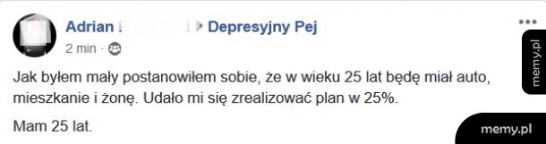 Plan na 25 urodziny