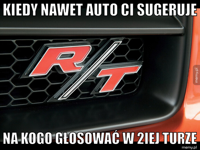 Kiedy nawet auto ci sugeruje na kogo głosować w 2iej turze