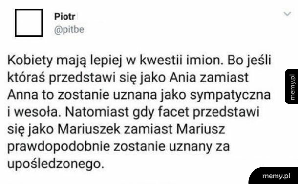 Imiona męskie i damskie