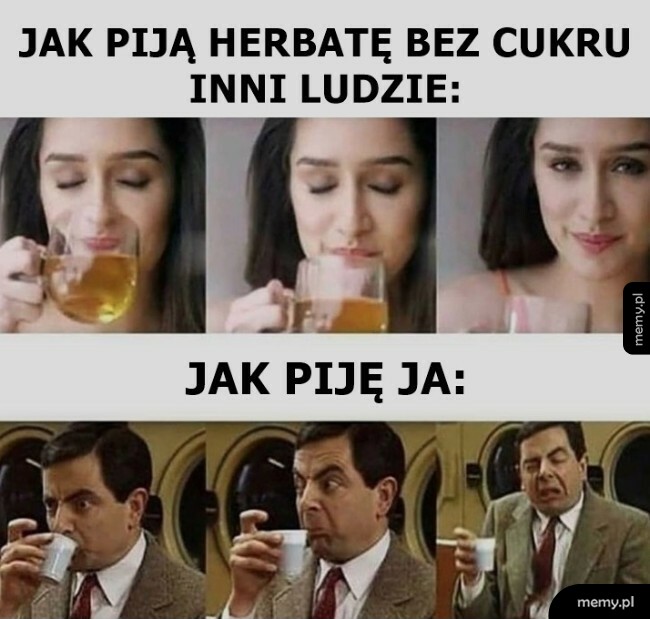 Herbata bez cukru
