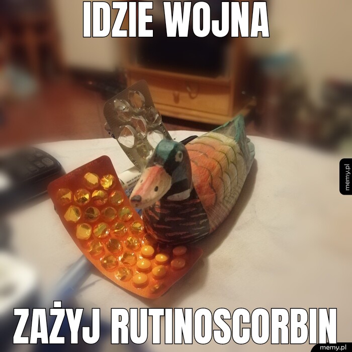 IDZIE WOJNA ZAŻYJ RUTINOSCORBIN