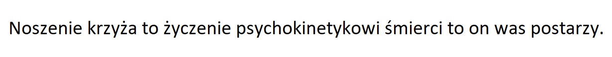 Bo doznanie śmierci to cód.