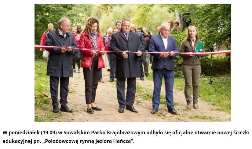 Otwarcie sciezki w lesie