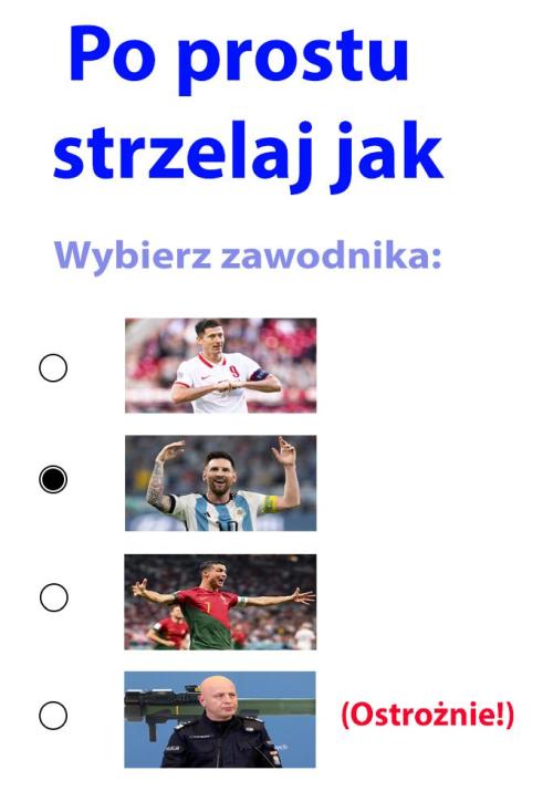 Po prostu strzelaj jak
