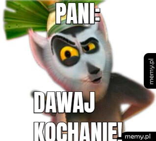 Pani: Dawaj kochanie!
