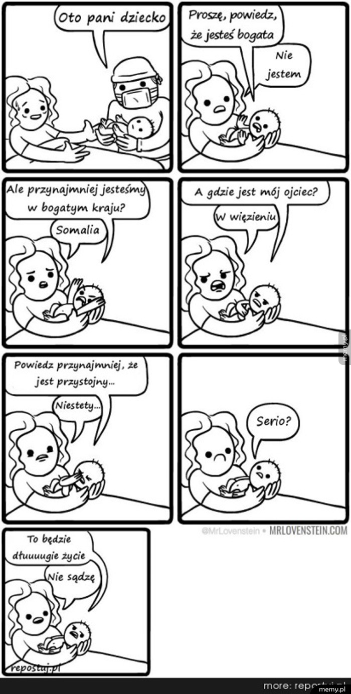 Oto Pani dziecko.