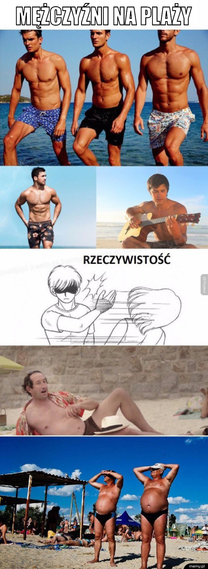 Mężczyźni na plaży