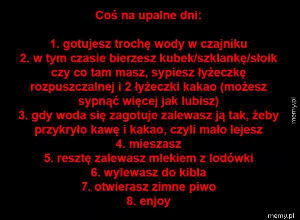 Jak facet radzi sobie z upałem 