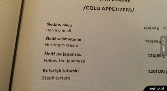 Śledź po japońsku