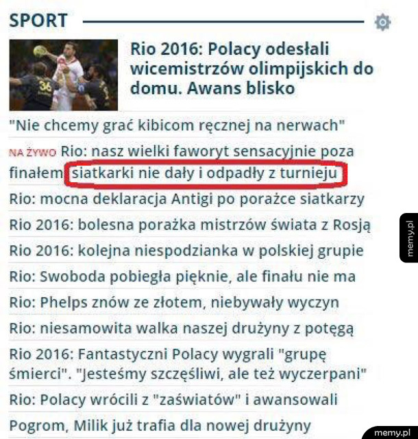 Wiadomo czemu odpadły