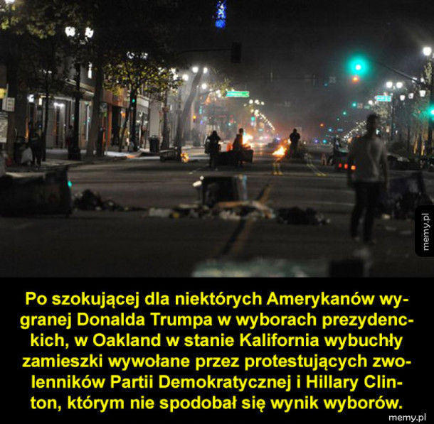 Demokraci protestują po wyborach